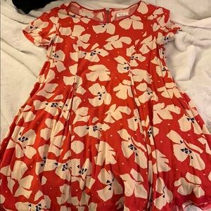 Floral red Dress